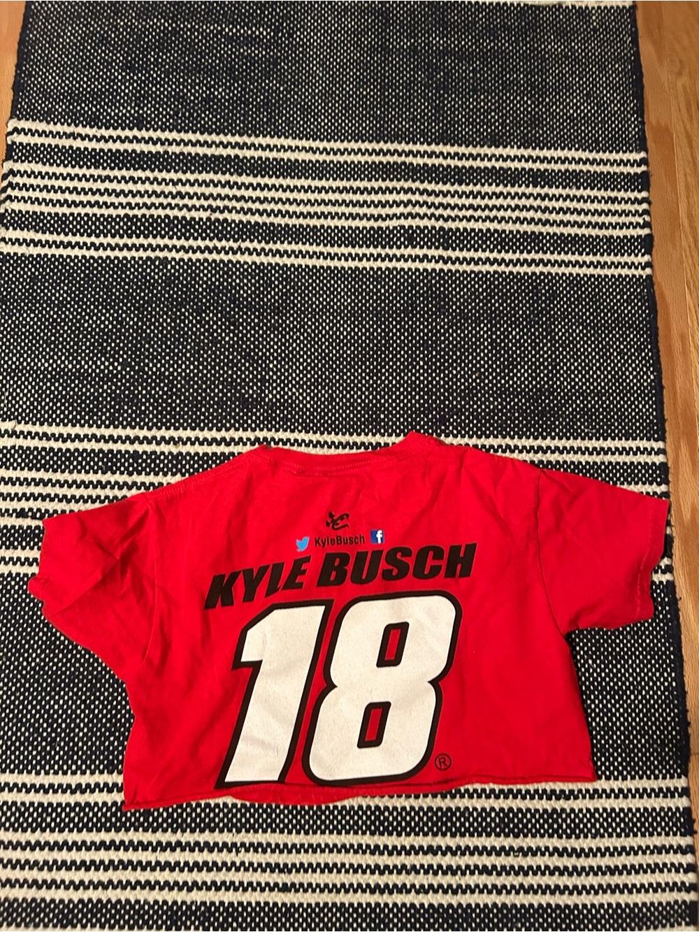M&M'S Red Racing Logo Crop Tee - Picture 2 of 2